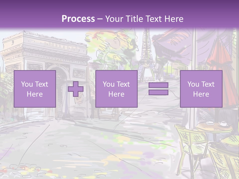 Travel Street Background PowerPoint Template