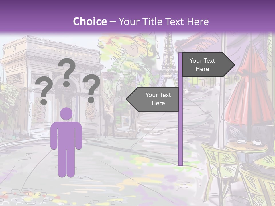 Travel Street Background PowerPoint Template