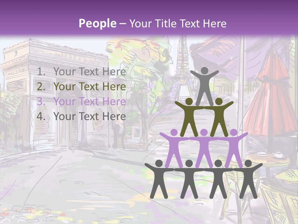 Travel Street Background PowerPoint Template