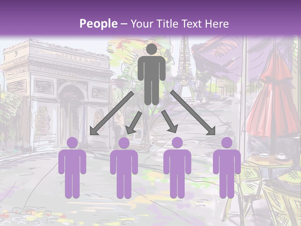 Travel Street Background PowerPoint Template