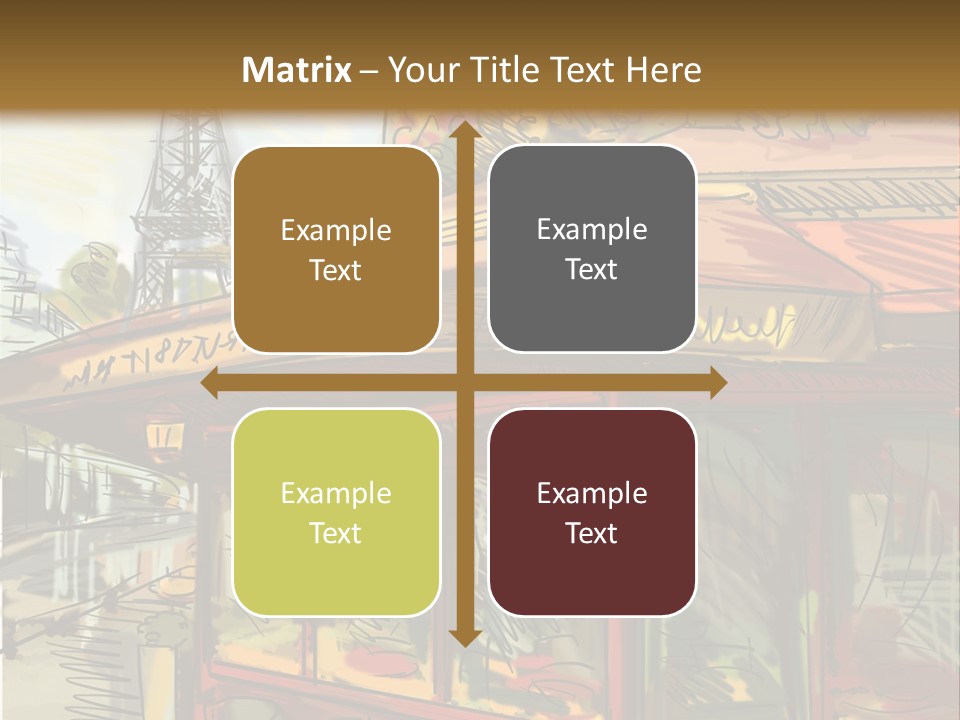 Monument Sketch Style PowerPoint Template