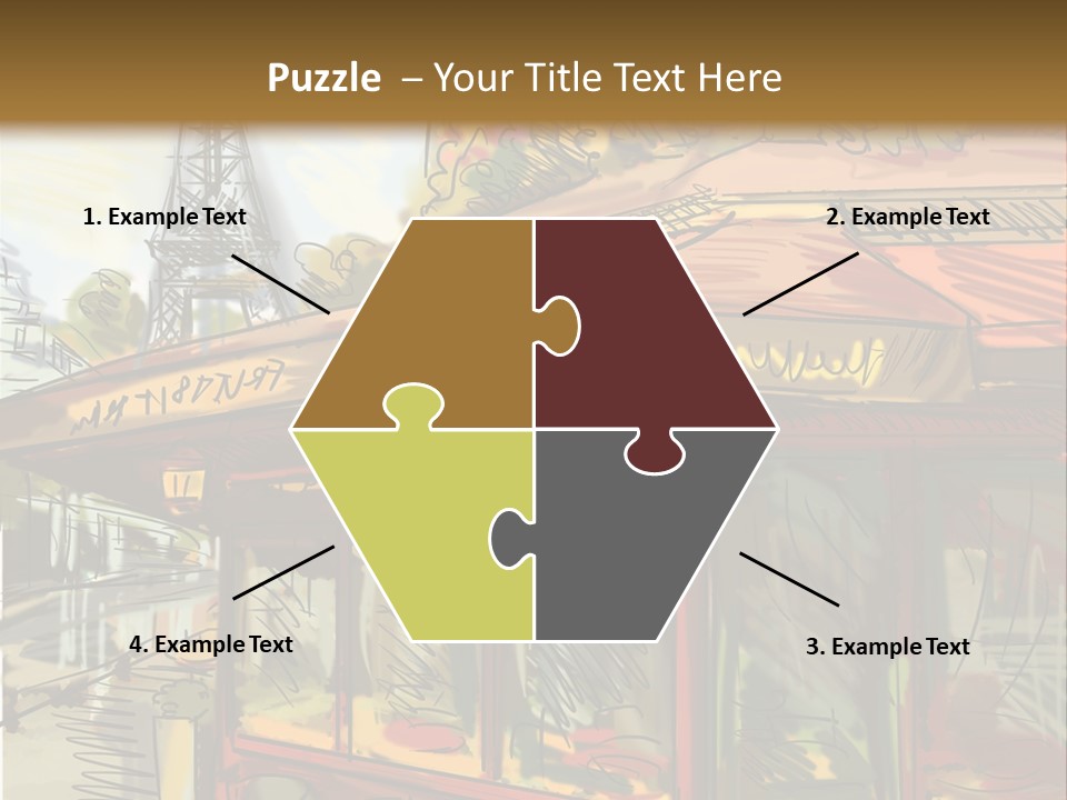 Monument Sketch Style PowerPoint Template