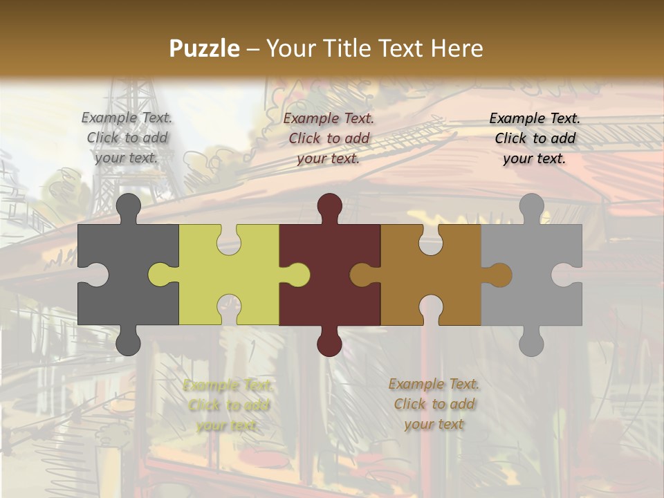 Monument Sketch Style PowerPoint Template