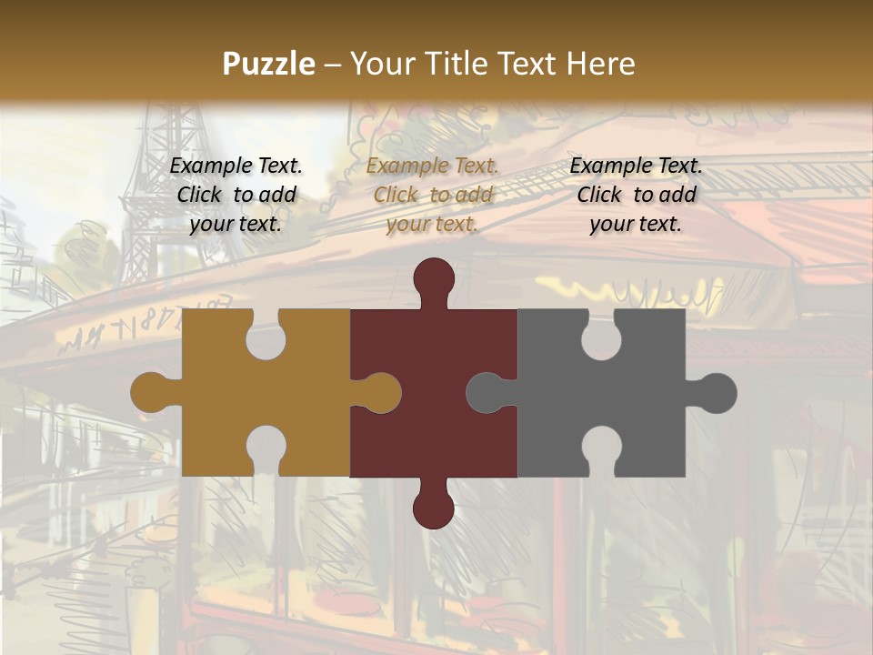 Monument Sketch Style PowerPoint Template