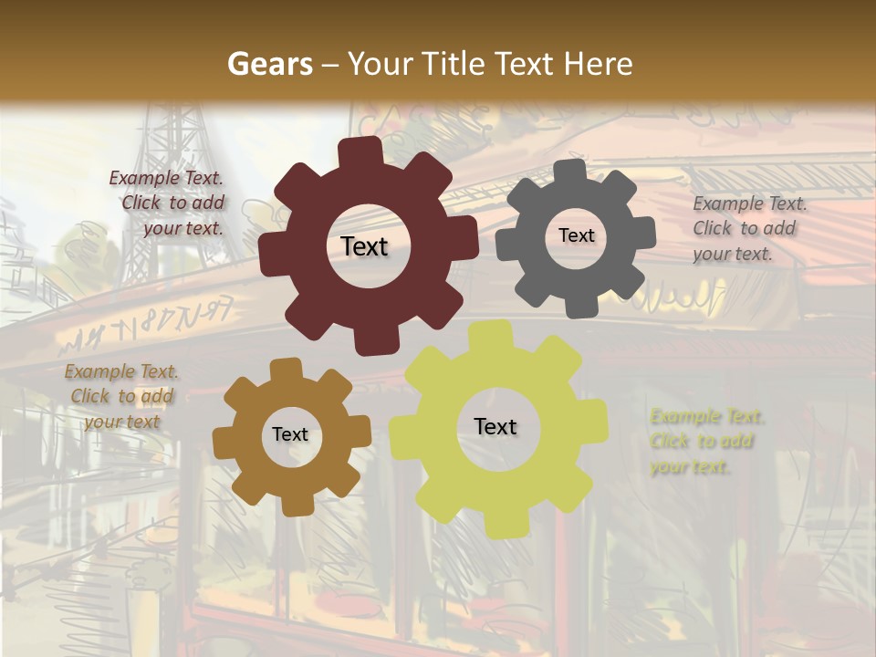 Monument Sketch Style PowerPoint Template