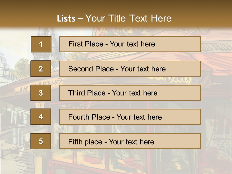 Monument Sketch Style PowerPoint Template