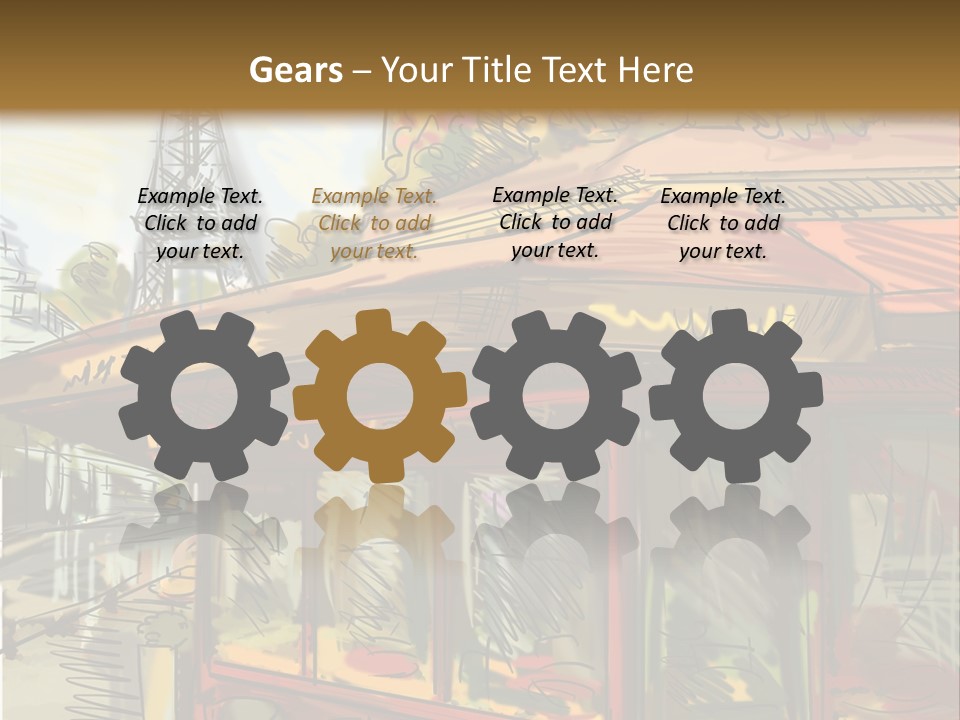 Monument Sketch Style PowerPoint Template