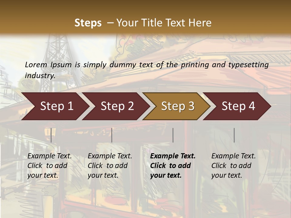 Monument Sketch Style PowerPoint Template