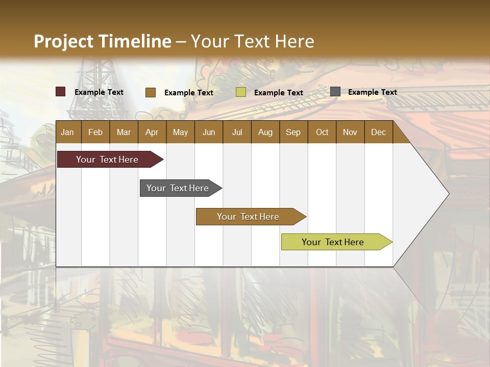 Monument Sketch Style PowerPoint Template