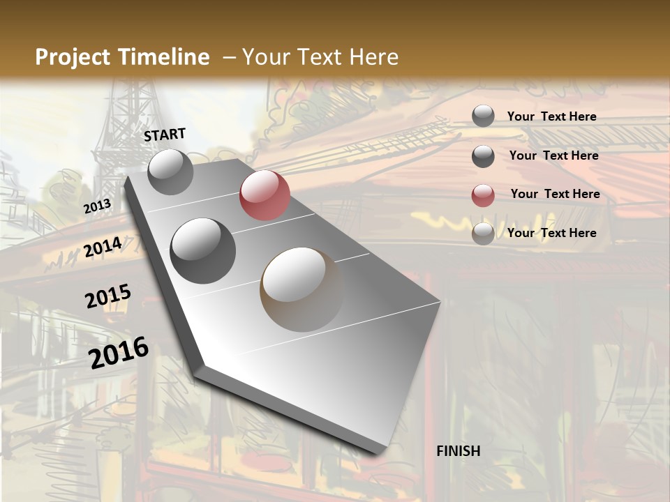 Monument Sketch Style PowerPoint Template