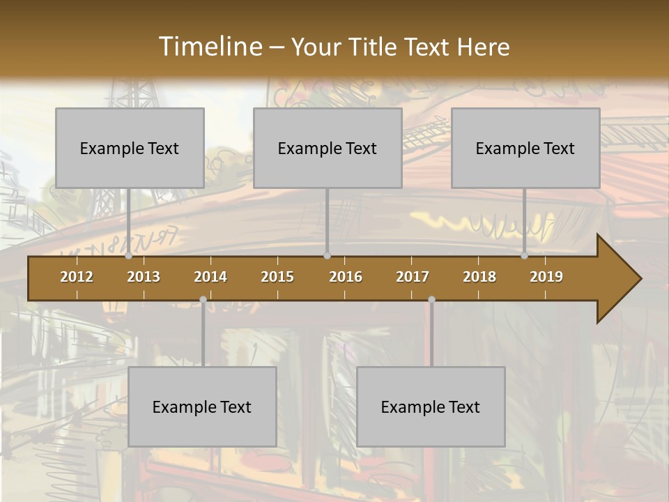 Monument Sketch Style PowerPoint Template