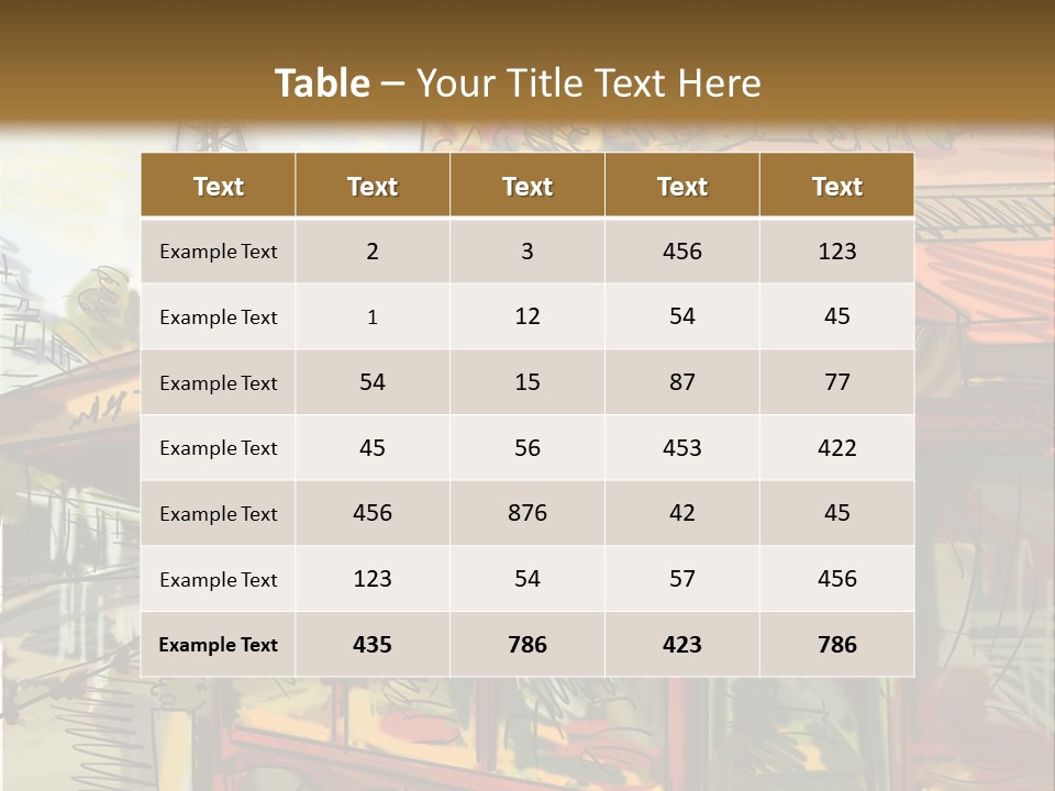 Monument Sketch Style PowerPoint Template