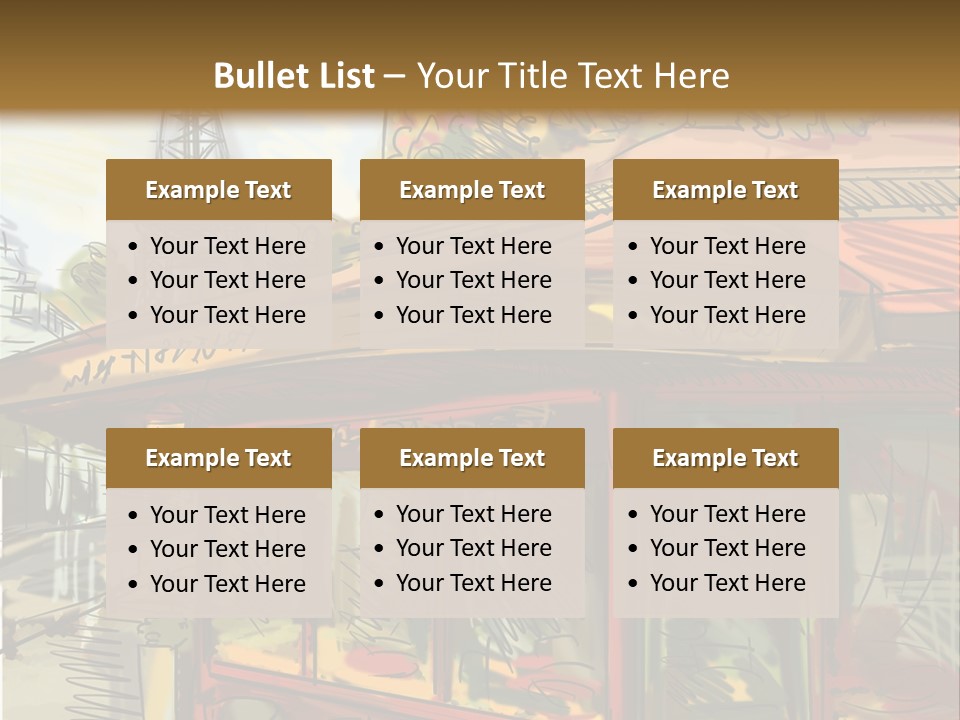 Monument Sketch Style PowerPoint Template