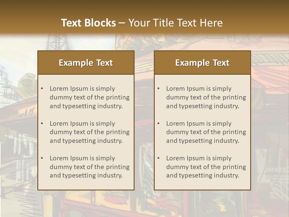 Monument Sketch Style PowerPoint Template