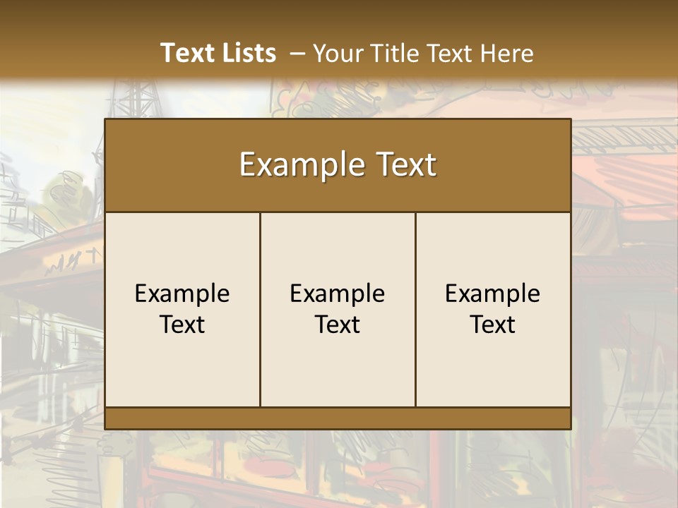 Monument Sketch Style PowerPoint Template