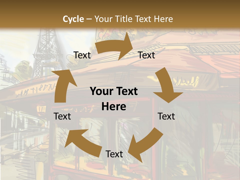 Monument Sketch Style PowerPoint Template