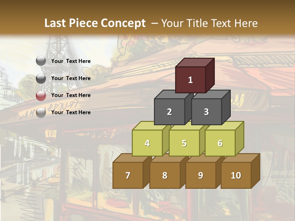 Monument Sketch Style PowerPoint Template