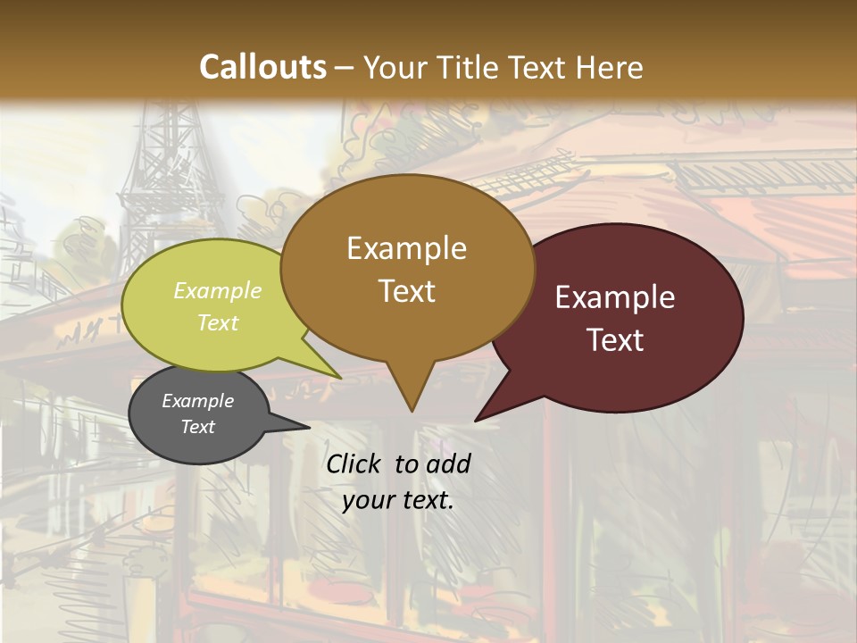 Monument Sketch Style PowerPoint Template