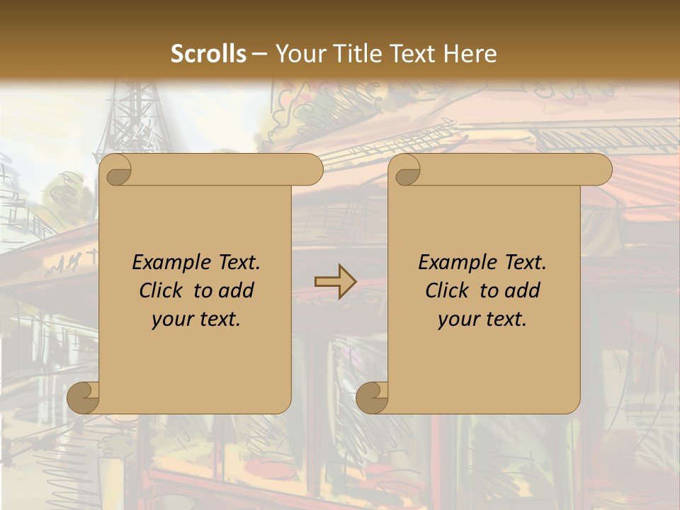 Monument Sketch Style PowerPoint Template