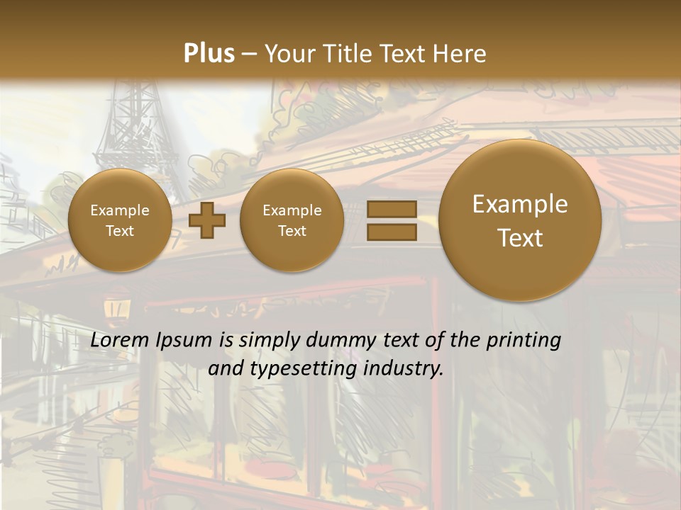 Monument Sketch Style PowerPoint Template
