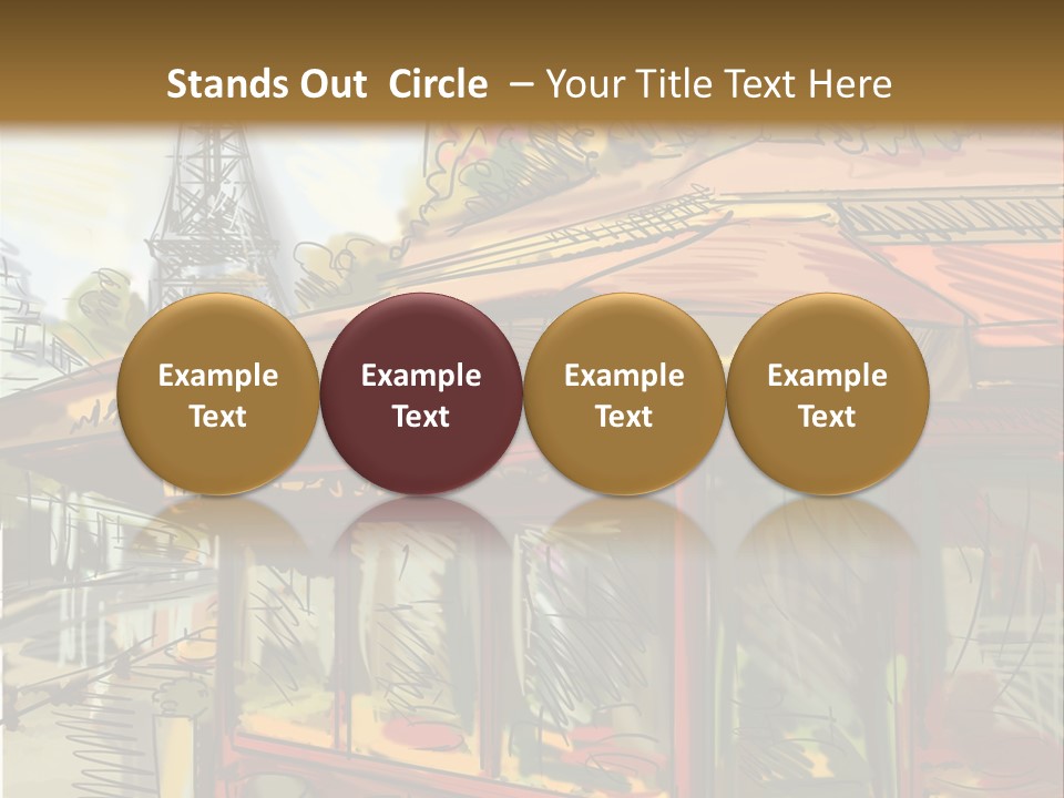 Monument Sketch Style PowerPoint Template