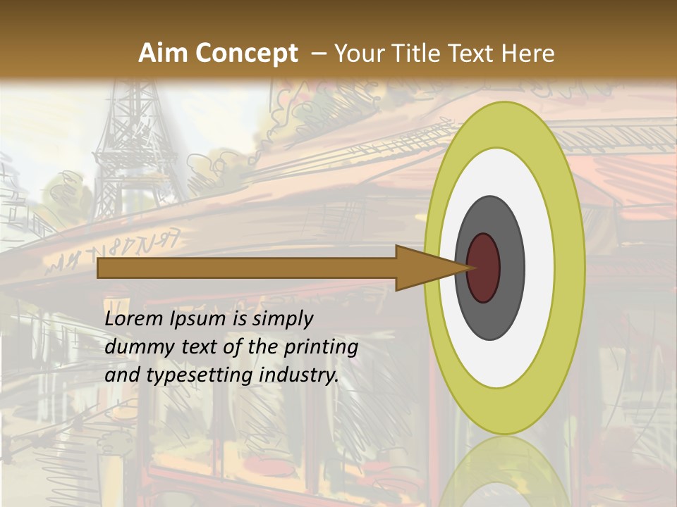 Monument Sketch Style PowerPoint Template