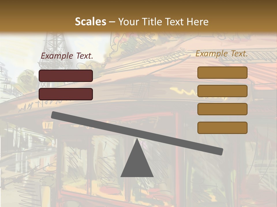 Monument Sketch Style PowerPoint Template