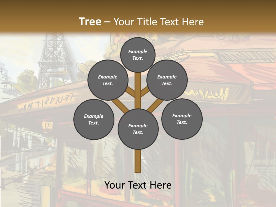 Monument Sketch Style PowerPoint Template