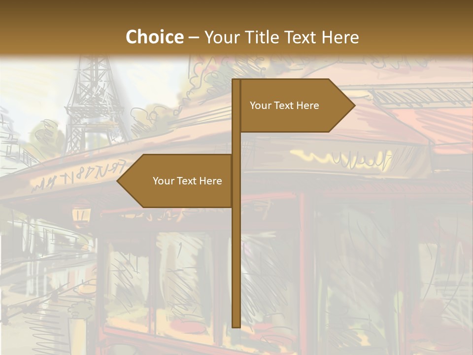 Monument Sketch Style PowerPoint Template