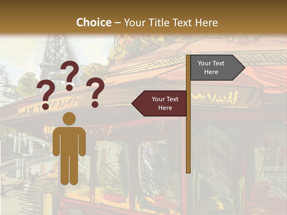 Monument Sketch Style PowerPoint Template