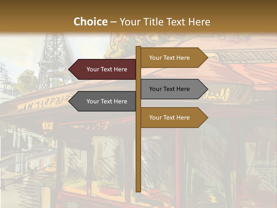 Monument Sketch Style PowerPoint Template