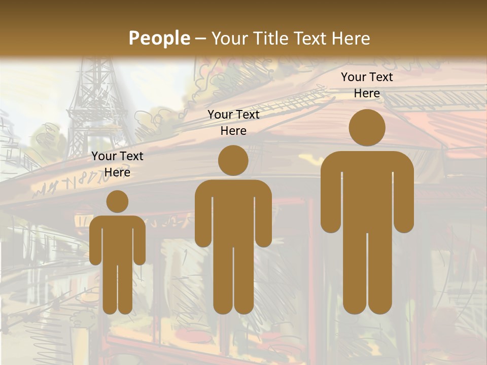 Monument Sketch Style PowerPoint Template