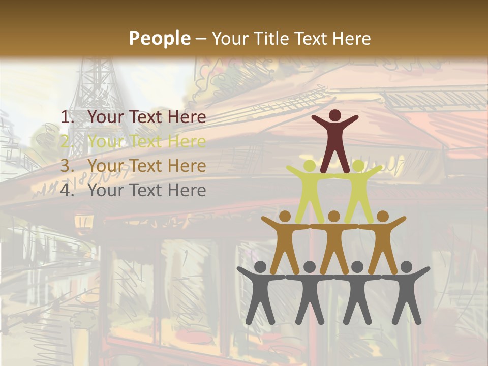 Monument Sketch Style PowerPoint Template