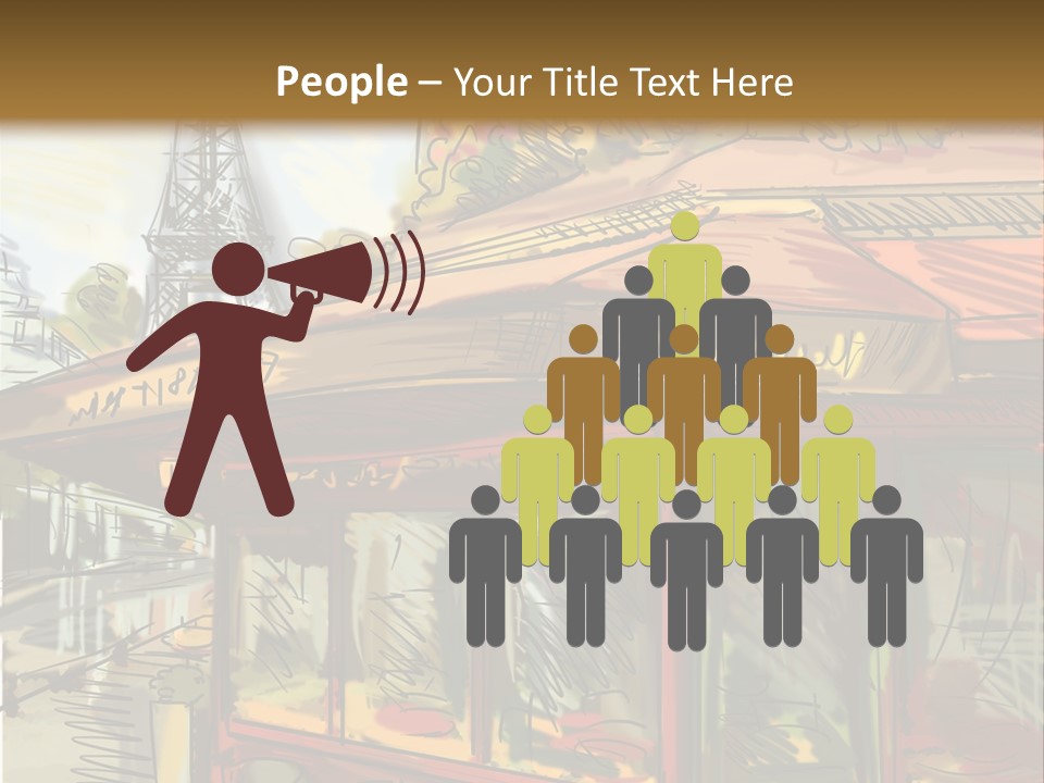 Monument Sketch Style PowerPoint Template