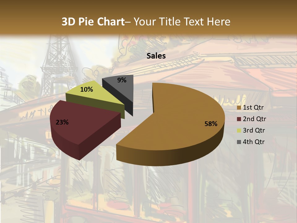 Monument Sketch Style PowerPoint Template