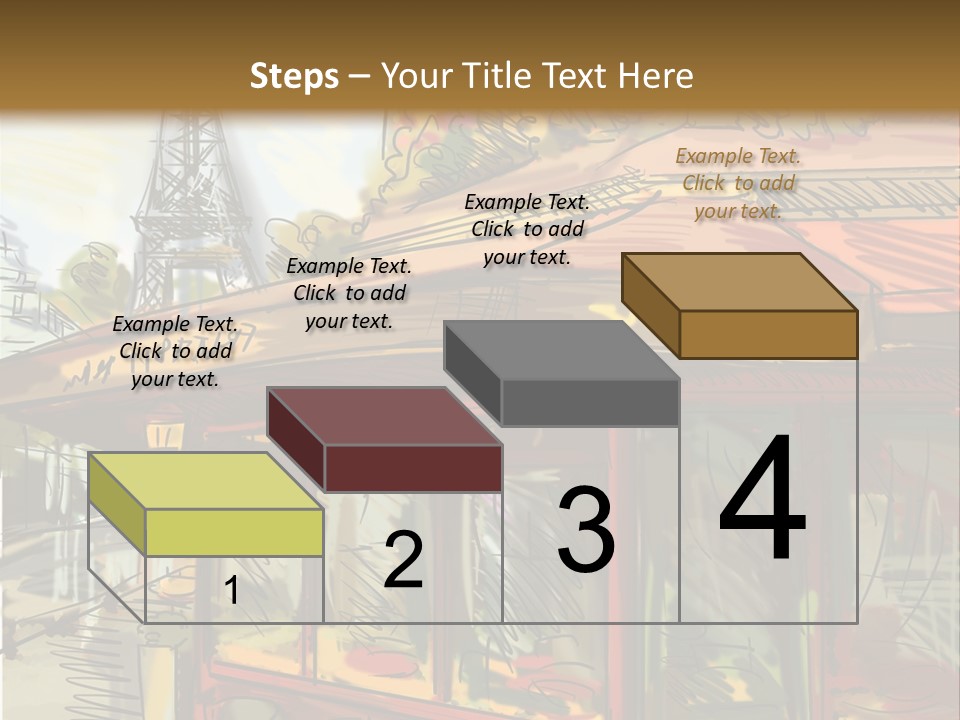 Monument Sketch Style PowerPoint Template