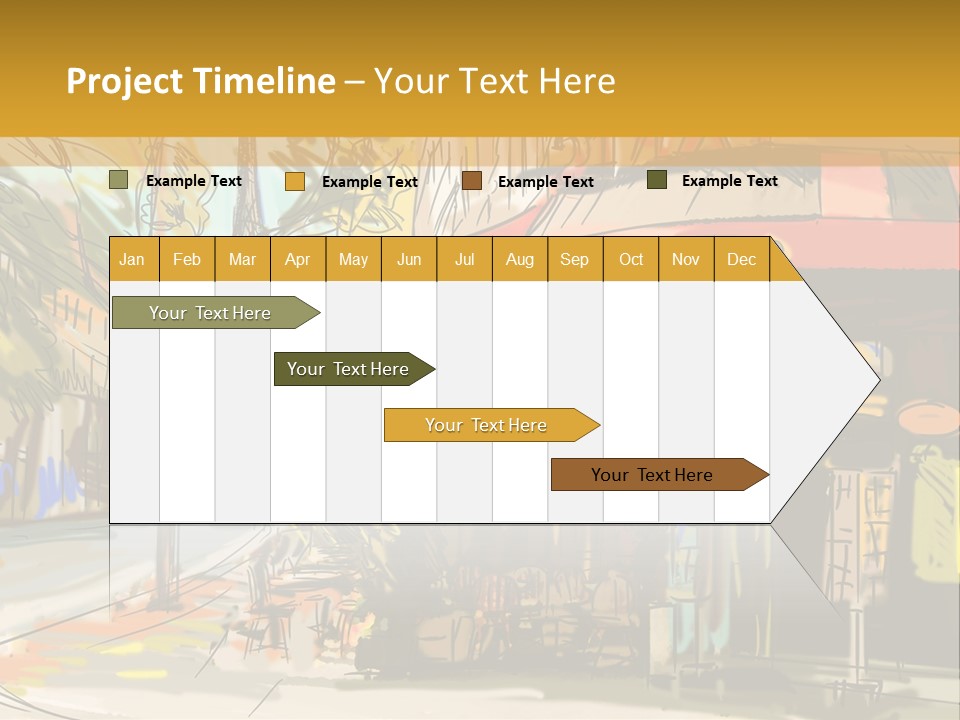 Cityscape Travel Map PowerPoint Template