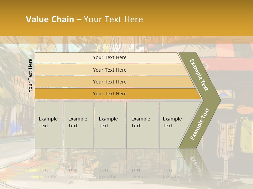 Cityscape Travel Map PowerPoint Template