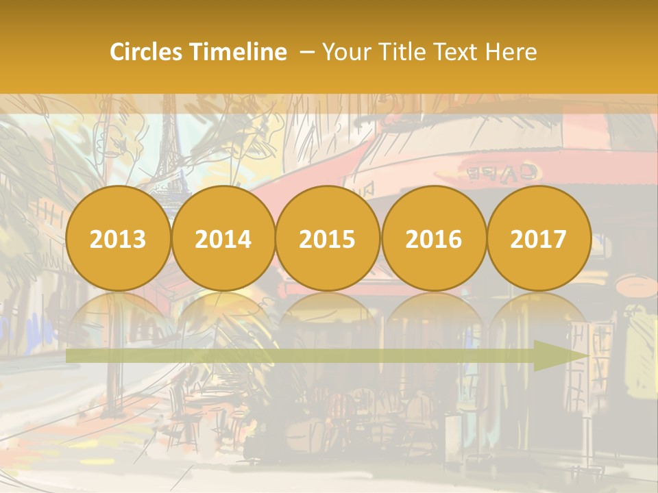 Cityscape Travel Map PowerPoint Template