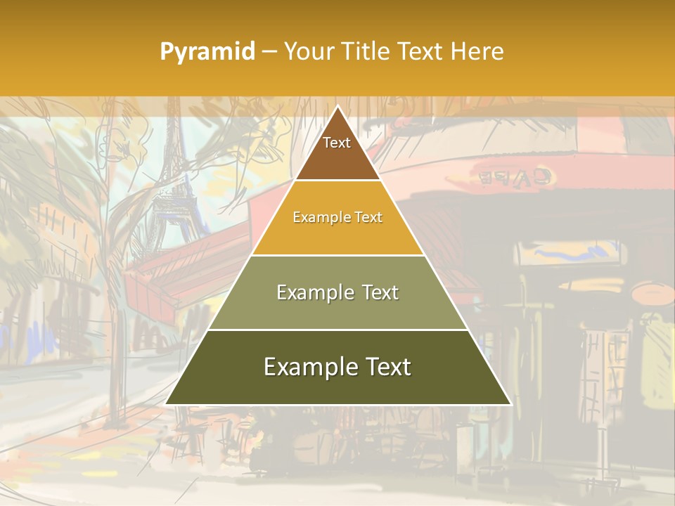 Cityscape Travel Map PowerPoint Template