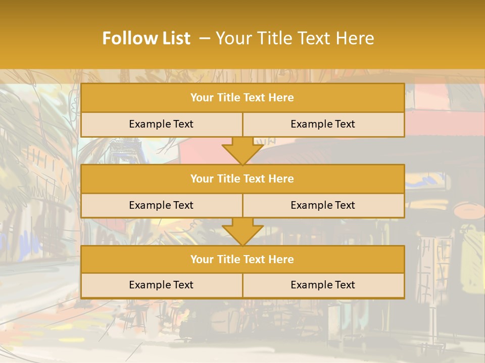 Cityscape Travel Map PowerPoint Template