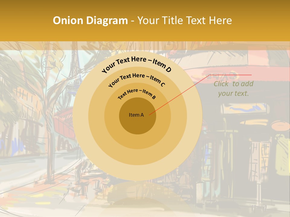 Cityscape Travel Map PowerPoint Template