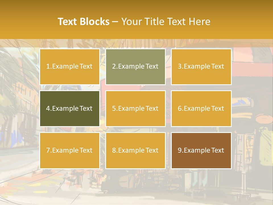 Cityscape Travel Map PowerPoint Template