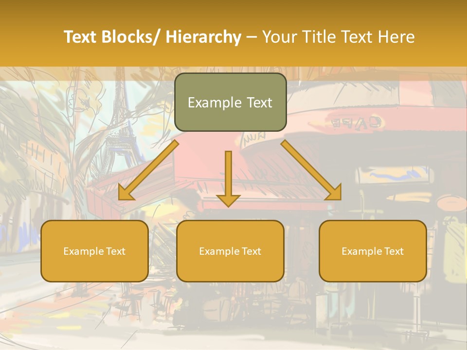 Cityscape Travel Map PowerPoint Template