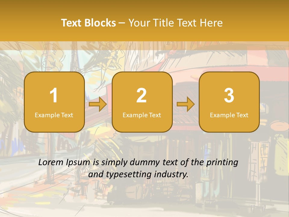 Cityscape Travel Map PowerPoint Template