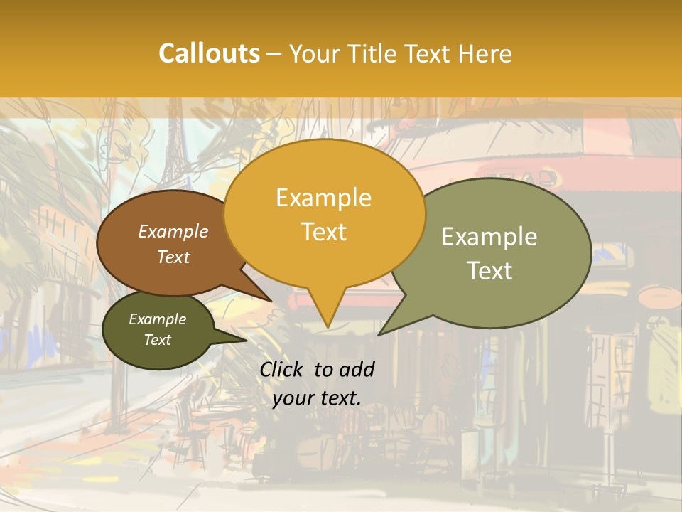 Cityscape Travel Map PowerPoint Template