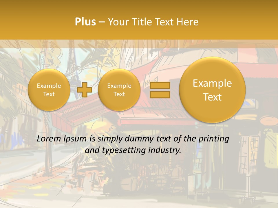 Cityscape Travel Map PowerPoint Template