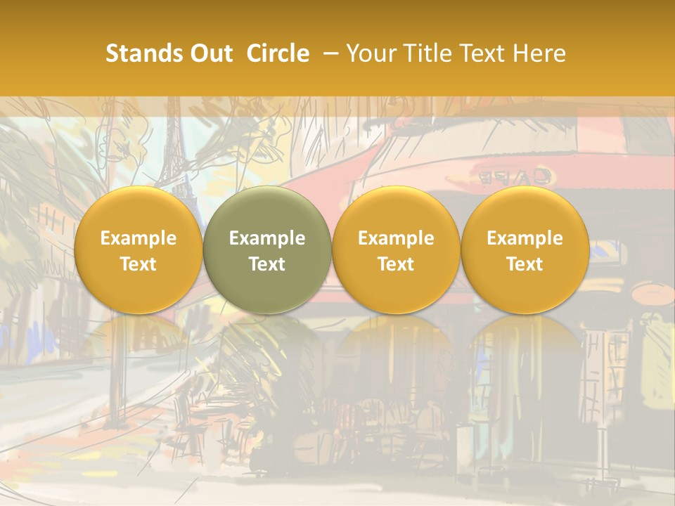 Cityscape Travel Map PowerPoint Template