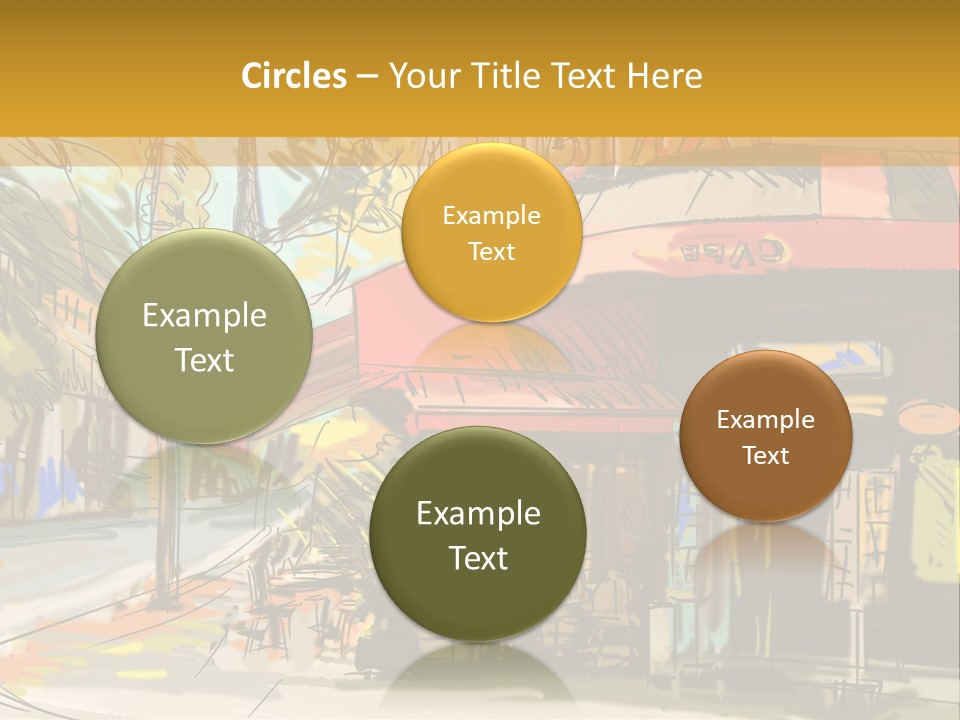 Cityscape Travel Map PowerPoint Template