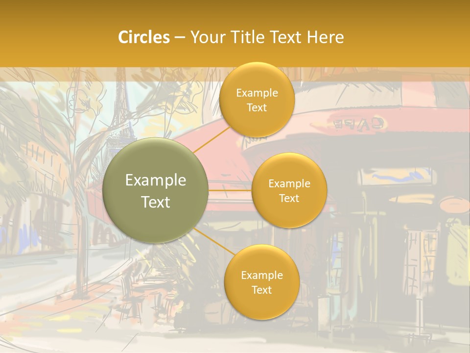Cityscape Travel Map PowerPoint Template